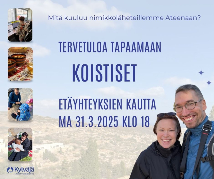 Koististen lähetti-ilta seurakuntatalolla Nimikkolähetit Koistiset